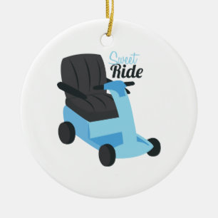 Söt Ride Julgransprydnad Keramik