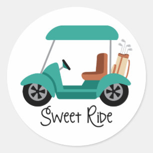 Söt Ride Runt Klistermärke