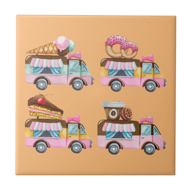 Söt ritt kakelplatta (Framsidan)