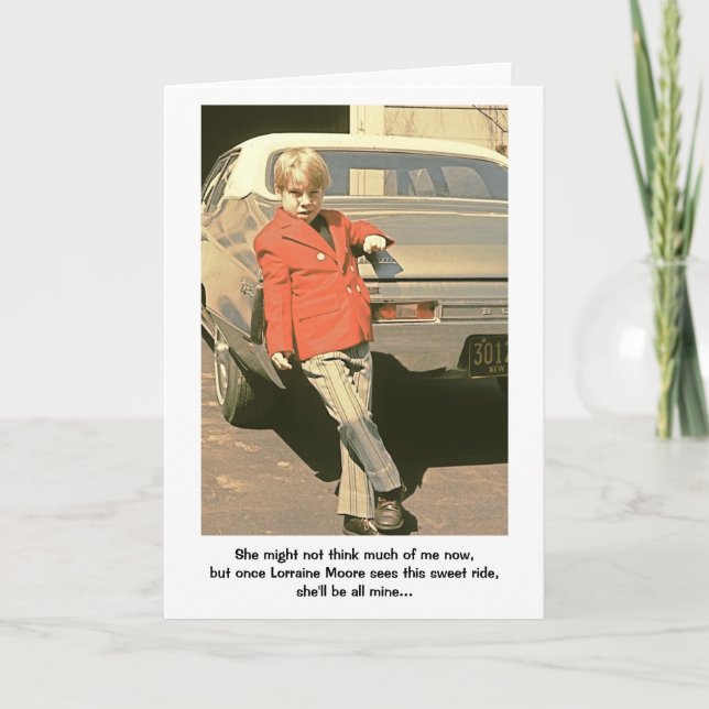 Söt ritt kort (Framsida)