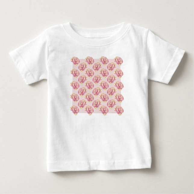 Söt Ro Blommigt Butter & Piglet T Shirt (Framsida)