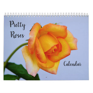 Söt Ro Blommigt Calendar Kalender