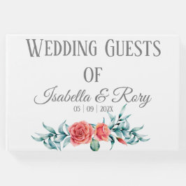 Söt Ro & Eucalyptus Bouquet Bröllop Gästböcker