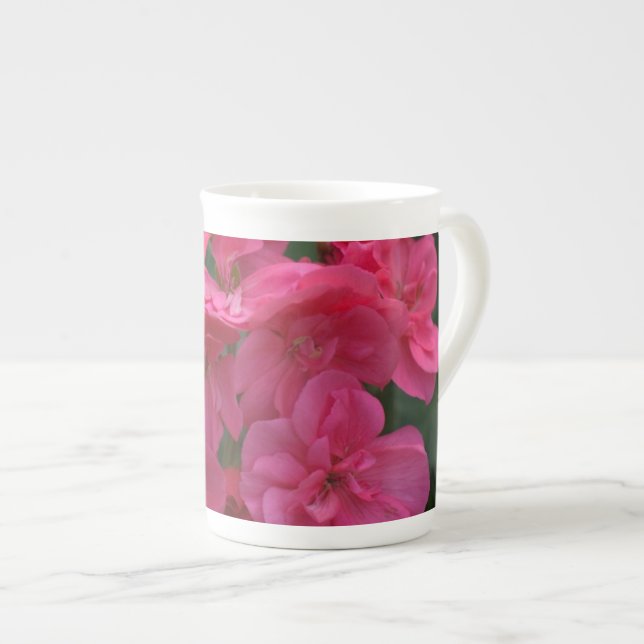 Söt Ro Geranium Bone China Jumbo Mugg Benporslin Mugg (Framsida höger)
