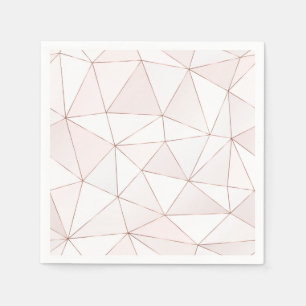 Söt Ro Gold Foil Geometric Abstrakt Mönster Pappersservett