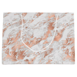Söt Ro Guld White Glitzy Marble