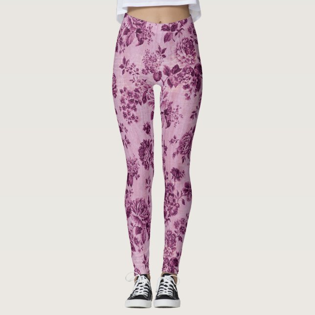 Söt Ro i rosa Leggings (Framsida)