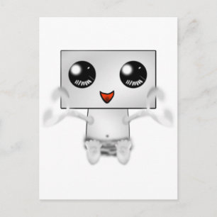Söt Robot Vykort