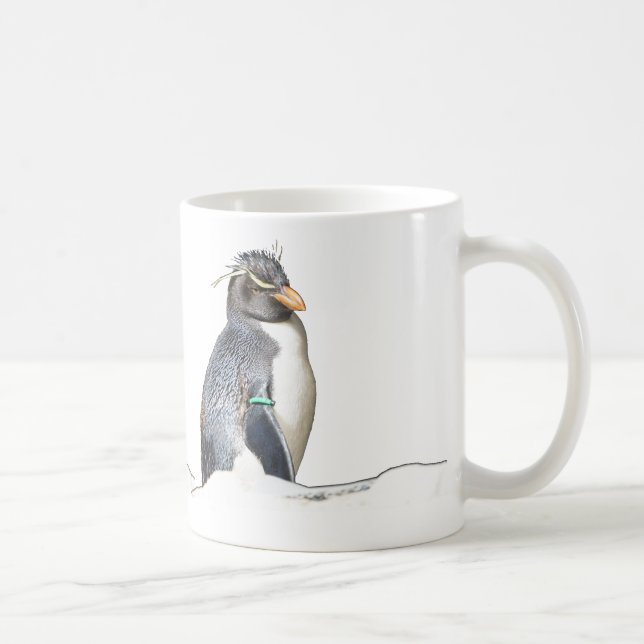 Söt Rockhopper Pingvin Kaffemugg (Höger)