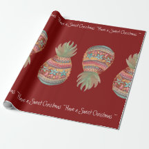 Söt röd ananasjulinpackning