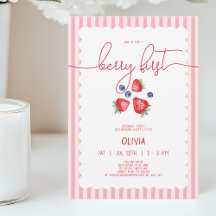 Söt röd babyflicka Jordgubbe Första 1:a födelsedag