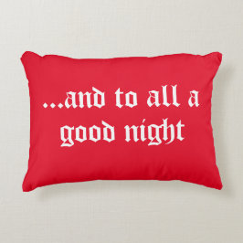 Söt röd julklapp prydnadskudde