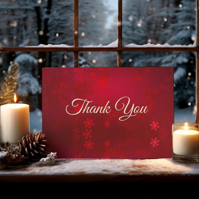 Söt röd marmorerad konst med monogramm initialer tack kort (Skapare uppladdad)