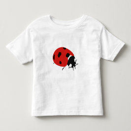 Söt röd nyckelpiga illustration t shirt