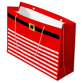 Söt röd och vit randig presentpåse