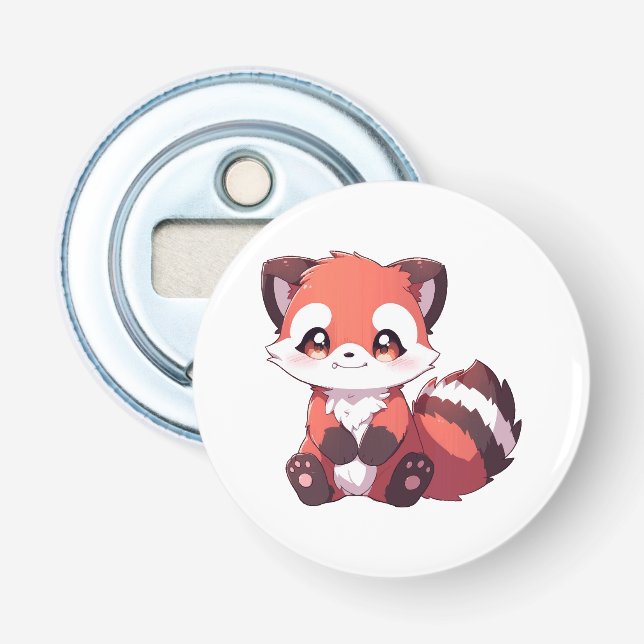 söt röd panda flasköppnare (Framsidan)