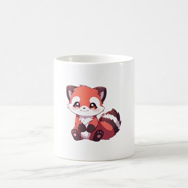 söt röd panda kaffemugg (Center)