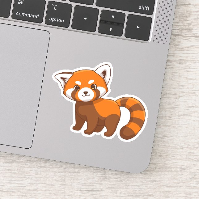 Söt Röd Panda Klistermärken (Detalj)