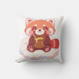 Söt Röd Panda Kudde