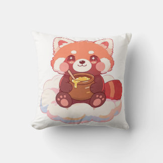 Söt Röd Panda Kudde