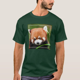 Söt Röd Panda T Shirt