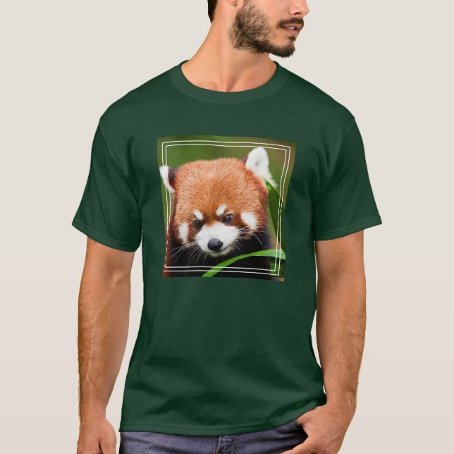 Söt Röd Panda T Shirt (Framsida)
