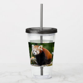Söt Röd Panda Take Away Mugg