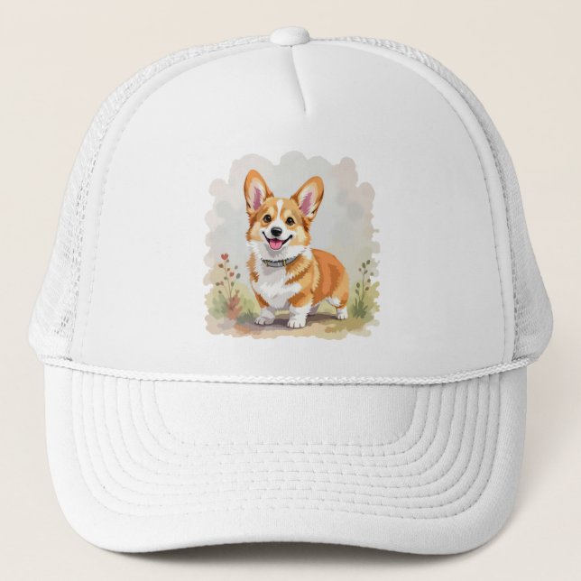 Söt röd Pembroke Welsh Corgi hund Keps (Framsida)