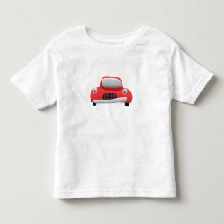Söt röd seriebil barn anpassad t-shirt