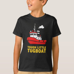 Söt Röd "Tuffa Lilla Bogserbåten" T Shirt