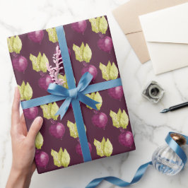 Söt rödbetor vattenfärg mönster presentpapper