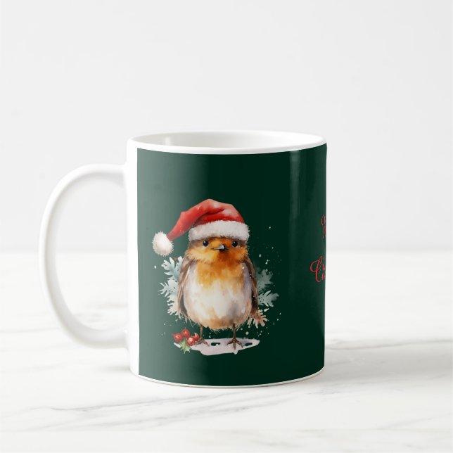 Söt rödhake kaffemugg (Vänster)