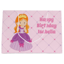 Söt Rödhårig Princess Rosa Anpassningsbar Girls Bi