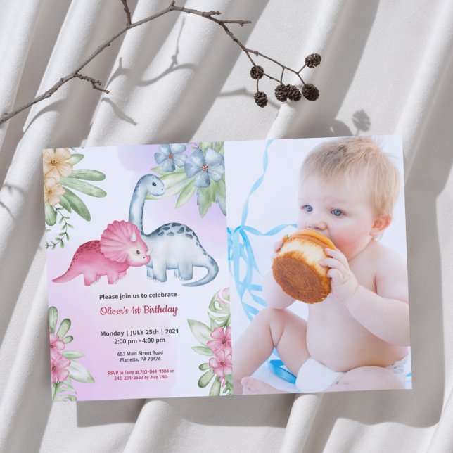 Söt Rolig | Barn Foto Födelsedag Inbjudningar (Skapare uppladdad)