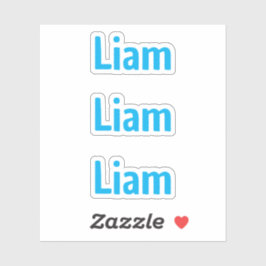 Söt Rolig Blå Namndekal Barn Klistermärken