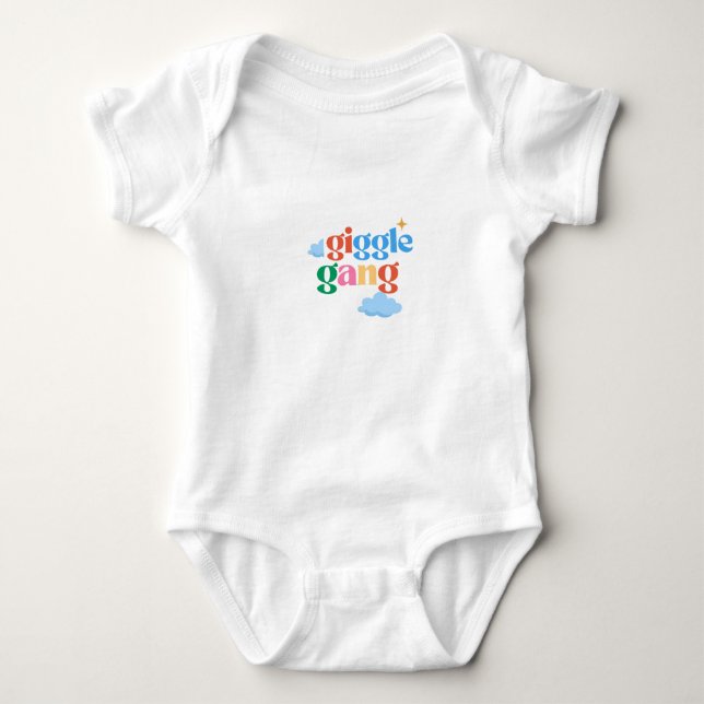 Söt rolig bodysuit för spädbarn t shirt (Framsida)