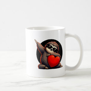 Söt Rolig Cool Seng Dabbar Hjärta Alla Hjärtans Da Kaffemugg