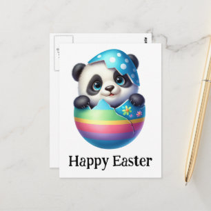 Söt Rolig Easter Baby Panda Vykort
