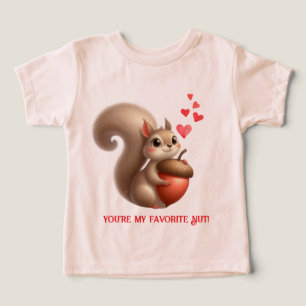 Söt rolig ekorre Alla hjärtans dag T Shirt