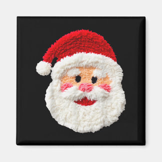 Söt Rolig Färdig Falsk Garn Tomte Ansikte Glad Magnet