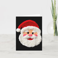 Söt Rolig Fin Falsk Yarn Tomte Ansikte Glad