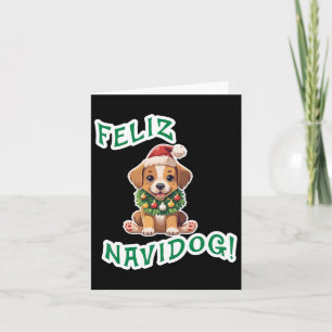 Söt Rolig God Jul Navidog Hundälskare Jul Kort