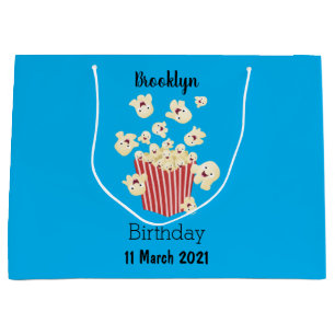 Söt rolig hoppande popcorn-animering