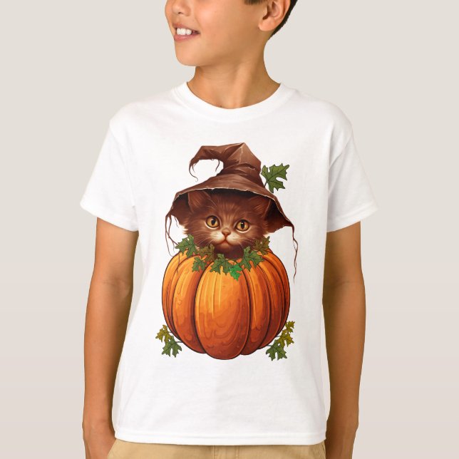 SÖT ROLIG KATT PUMPA T SHIRT (Framsida)