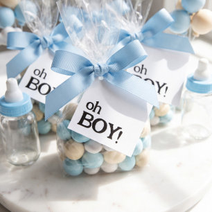 Söt Rolig Oh Pojke Baby Shower Gåvor Etiketter
