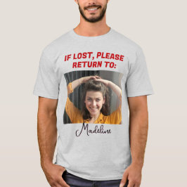 Söt Rolig Om Förlorad Vänligen Returnera Till Par T Shirt