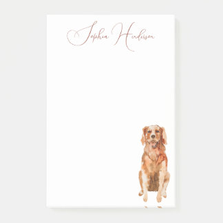 Söt Rolig Personlig Golden Retriever Post-it Block