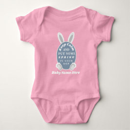 Söt Rolig Personlig Påsk Baby Flicka T Shirt