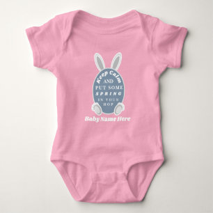 Söt Rolig Personlig Påsk Baby Flicka T Shirt
