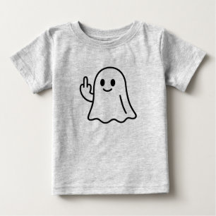 Söt rolig spök Halloween-linjegrafik T Shirt